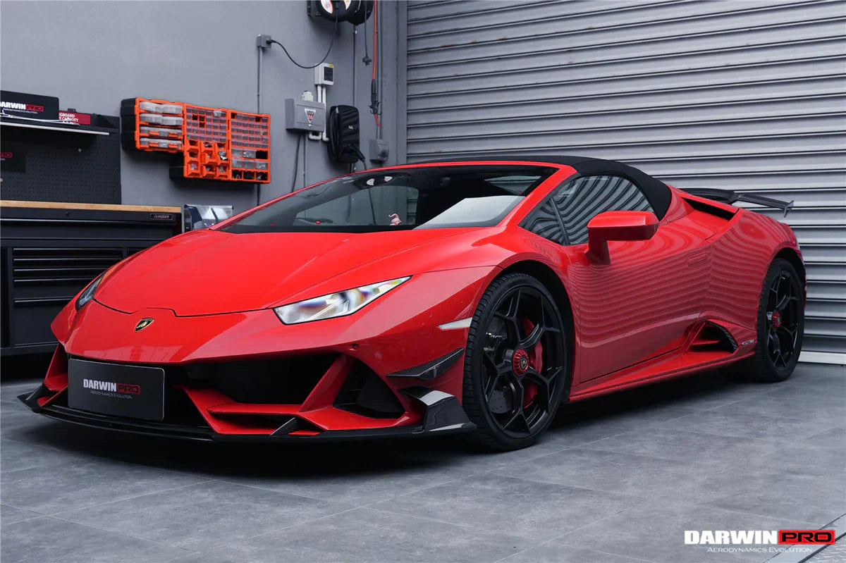 2019-2022 Lamborghini Huracan EVO 4WD ONLY BKSS Style Carbon Front Bumper Canards - [The Exotic Hub]