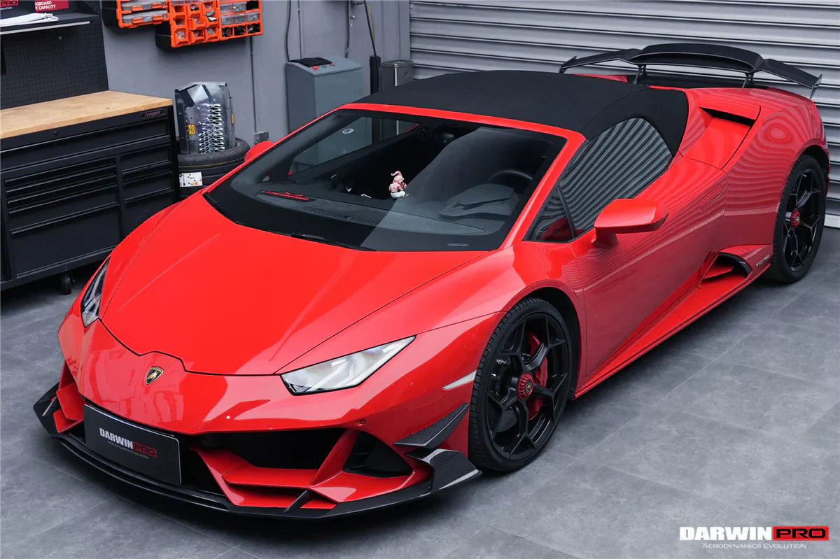 2019-2022 Lamborghini Huracan EVO 4WD ONLY BKSS Style Carbon Front Bumper Canards - [The Exotic Hub]