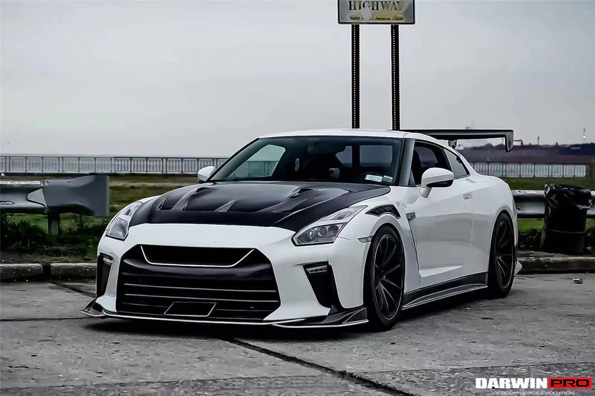 2008-2022 Nissan GTR R35 CBA/DBA/EBA TS Style Front Bumper - [The Exotic Hub]