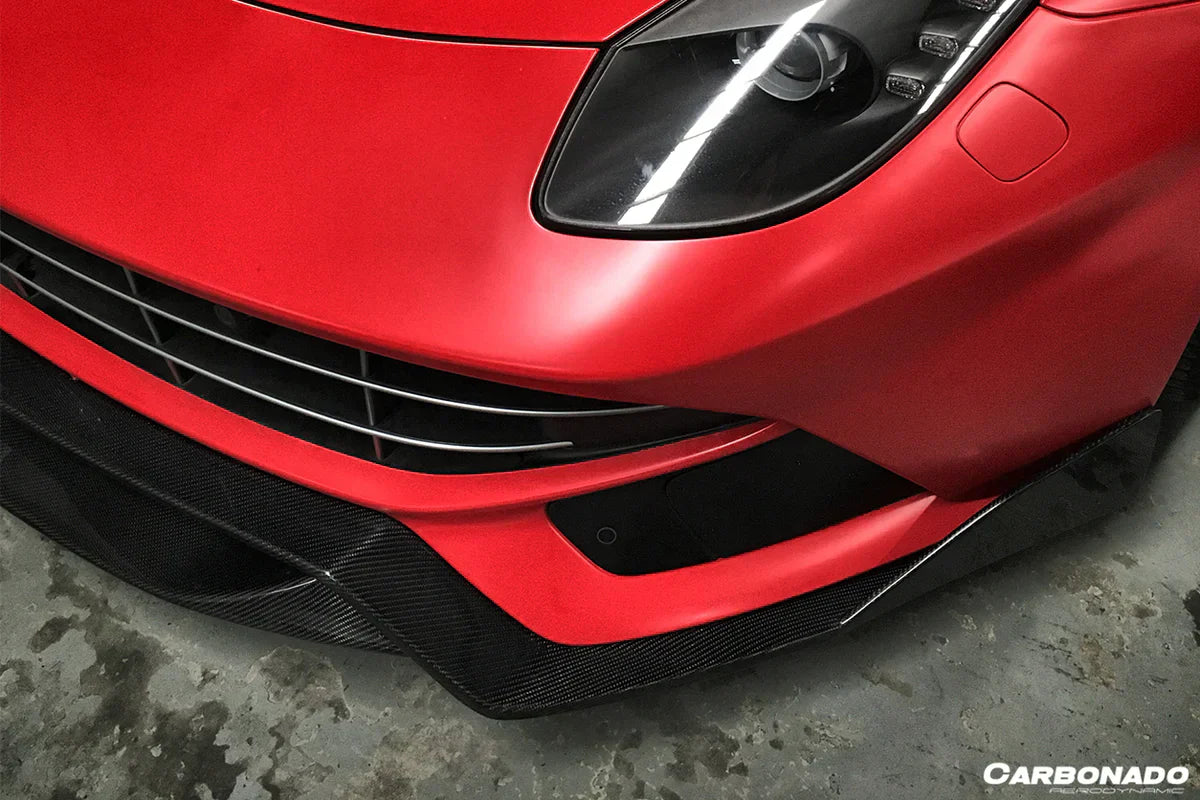 2012-2017 Ferrari F12 Berlinetta DC Style Carbon Fiber Front Lip - [The Exotic Hub]