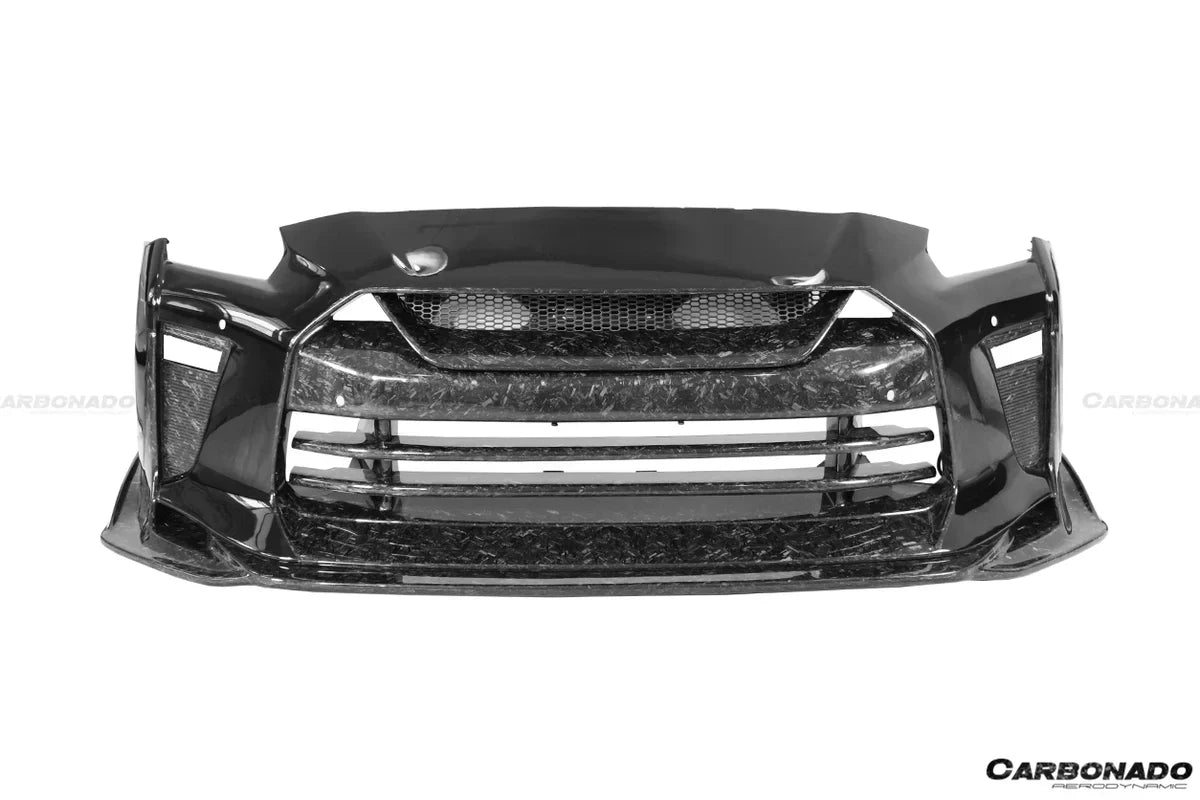 2008-2022 Nissan GTR R35 CBA/DBA/EBA TS Style Front Bumper - [The Exotic Hub]