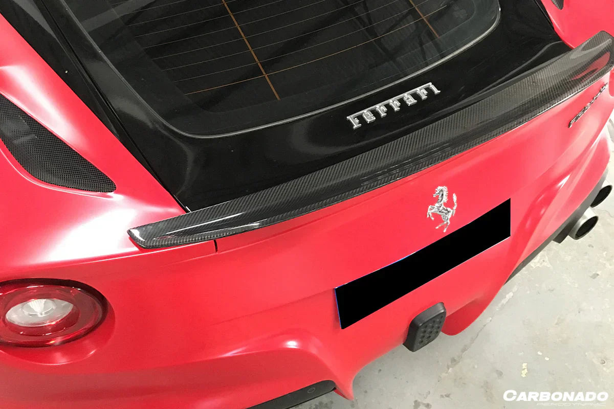 2012-2017 Ferrari F12 Berlinetta DC Style Carbon Fiber Trunk Spoiler - [The Exotic Hub]