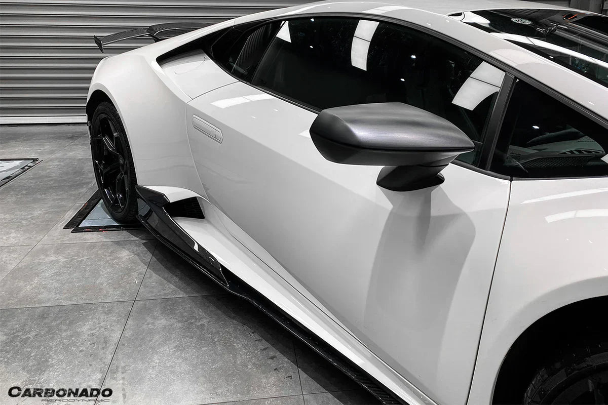 2015-2020 Lamborghini Huracan LP610/LP580 MD Style Carbon Fiber Side Skirts - [The Exotic Hub]