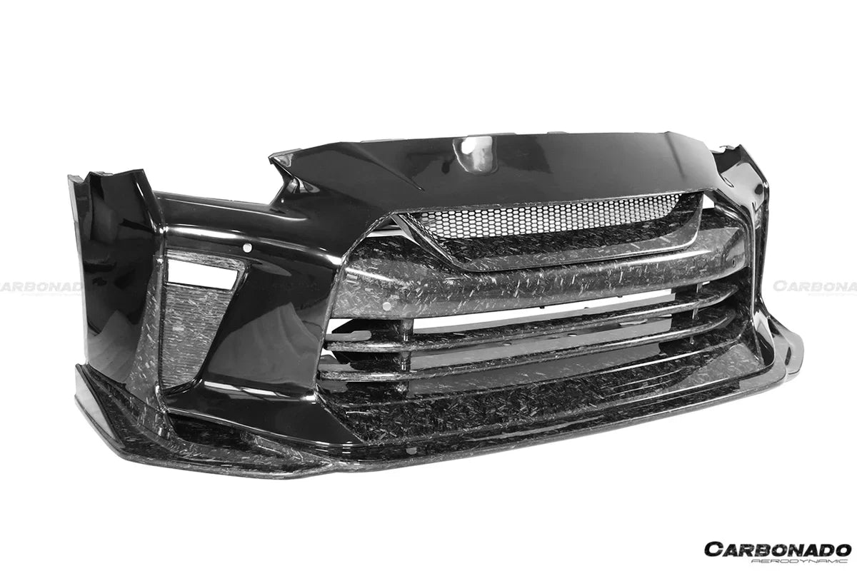 2008-2022 Nissan GTR R35 CBA/DBA/EBA TS Style Front Bumper - [The Exotic Hub]