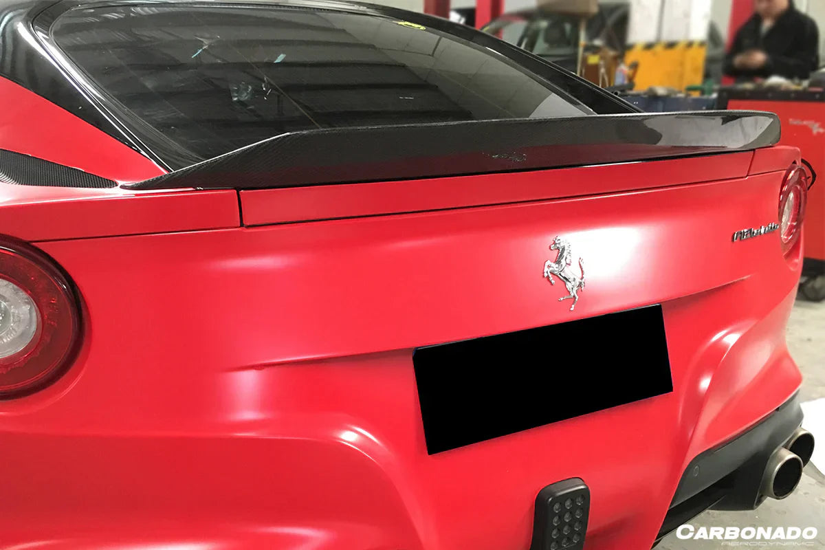 2012-2017 Ferrari F12 Berlinetta DC Style Carbon Fiber Trunk Spoiler - [The Exotic Hub]