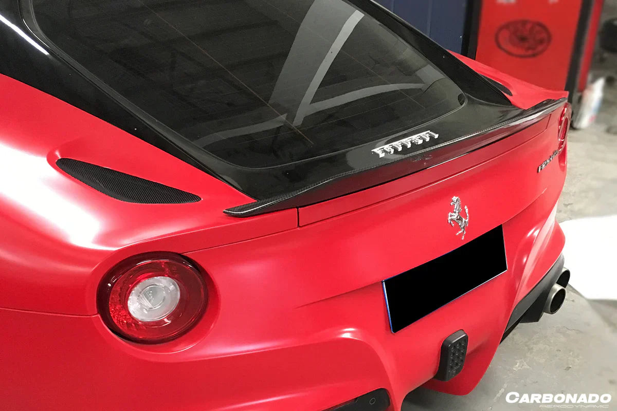 2012-2017 Ferrari F12 Berlinetta DC Style Carbon Fiber Trunk Spoiler - [The Exotic Hub]