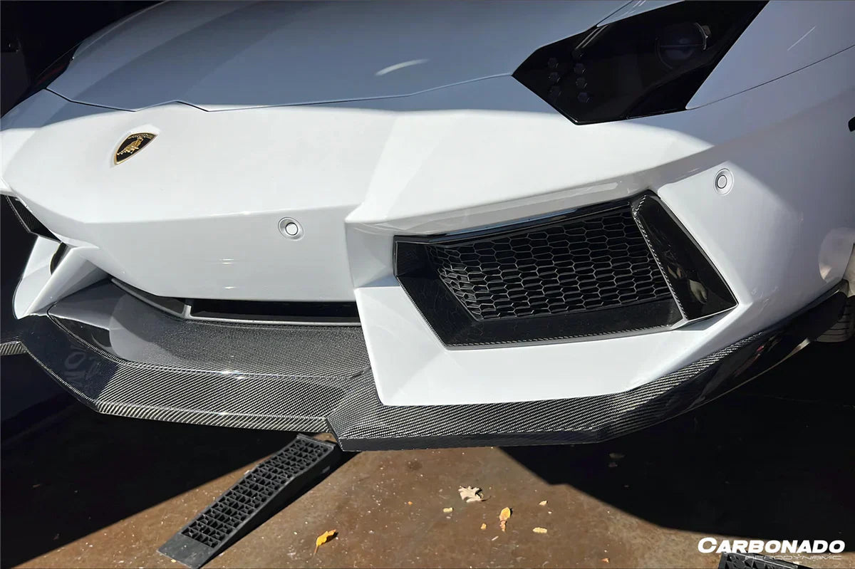 2011-2016 Lamborghini Aventador LP700 Coupe/Roadster DC Style Carbon Fiber Front Lip - [The Exotic Hub]