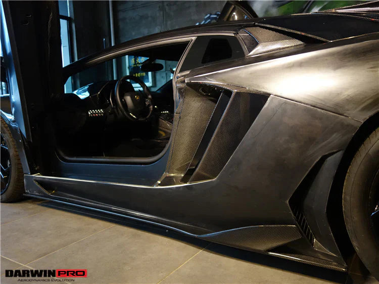 2011-2021 Lamborghini Aventador LP700 LP740 Coupe/Roadster Carbon Fiber Side Skirts - [The Exotic Hub]