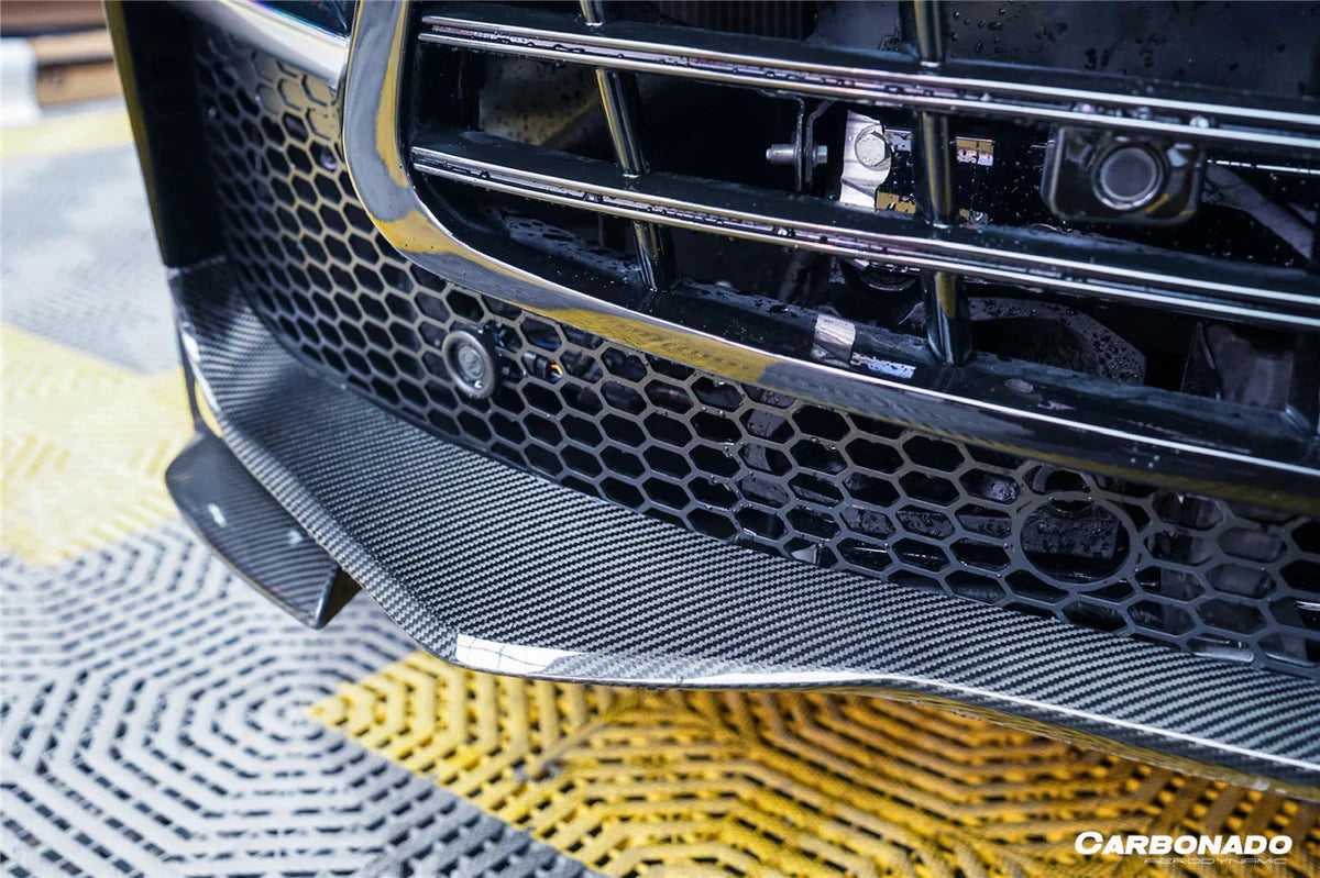 2021-2024 Aston Martin DBX 707 Style Dry Carbon Fiber Front Bumper With Lights - [The Exotic Hub]