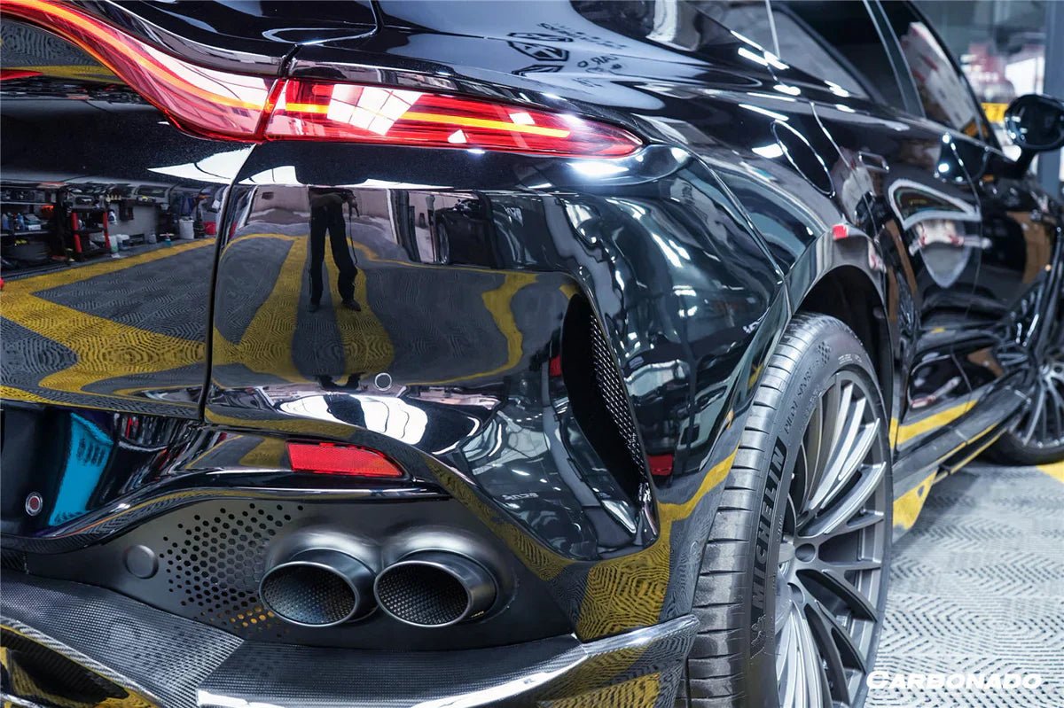 2021-2024 Aston Martin DBX 707 Style Dry Carbon Fiber Rear Bumper w & Exhaust tips - [The Exotic Hub]