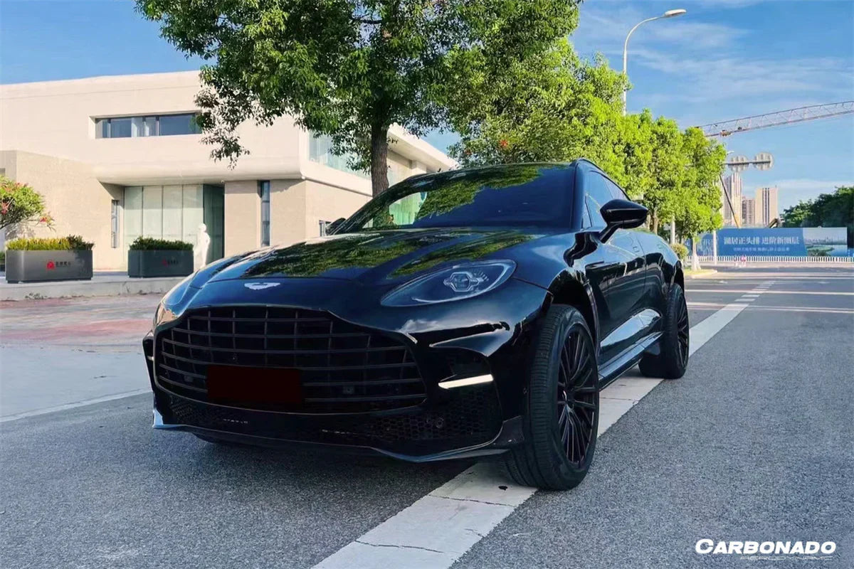 2021-2024 Aston Martin DBX 707 Style Dry Carbon Fiber Front Bumper With Lights - [The Exotic Hub]