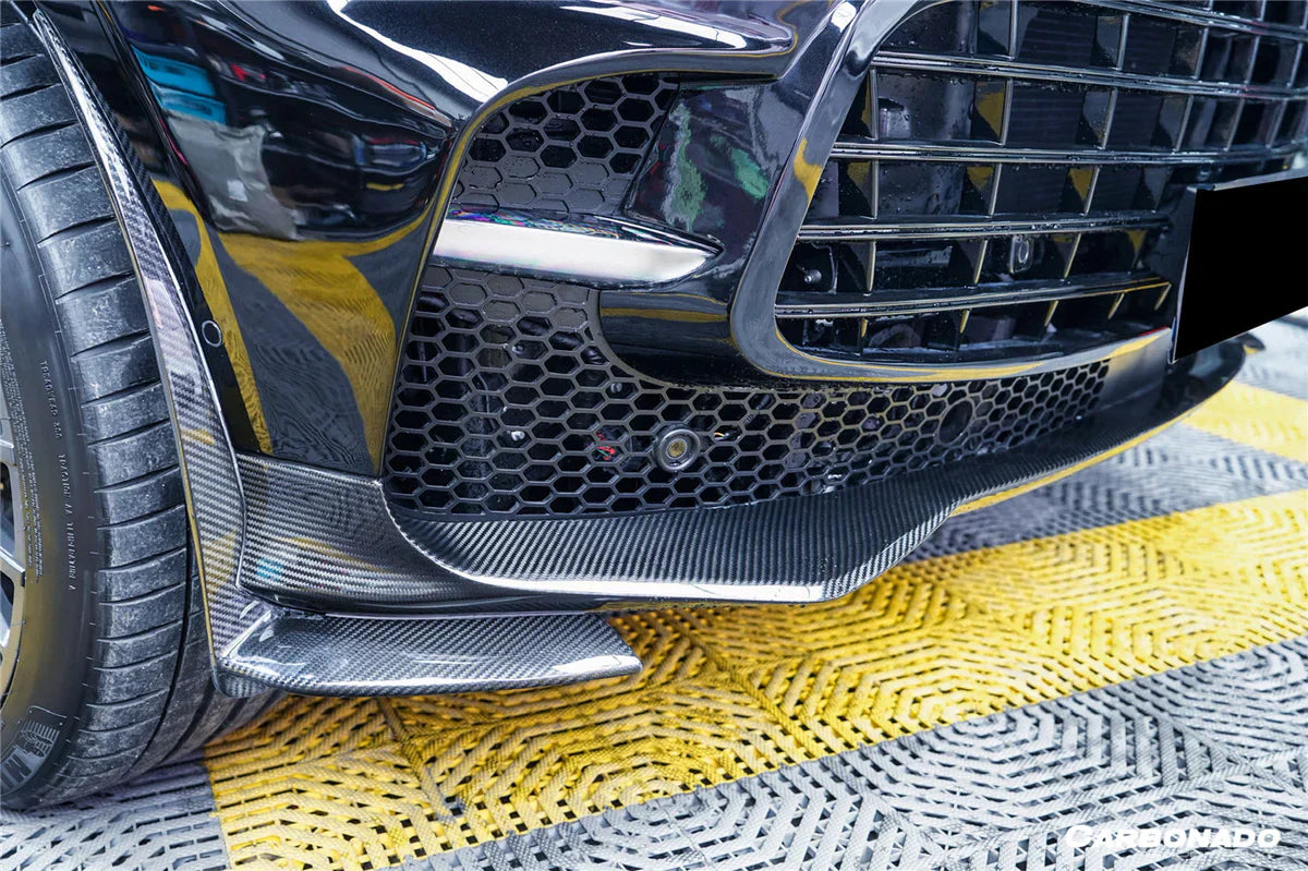 2021-2024 Aston Martin DBX 707 Style Dry Carbon Fiber Front Bumper With Lights - [The Exotic Hub]