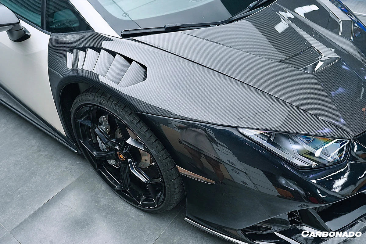 2015-2021 Lamborghini Huracan LP610 & LP580 & EVO VRS Style Front Fender - [The Exotic Hub]