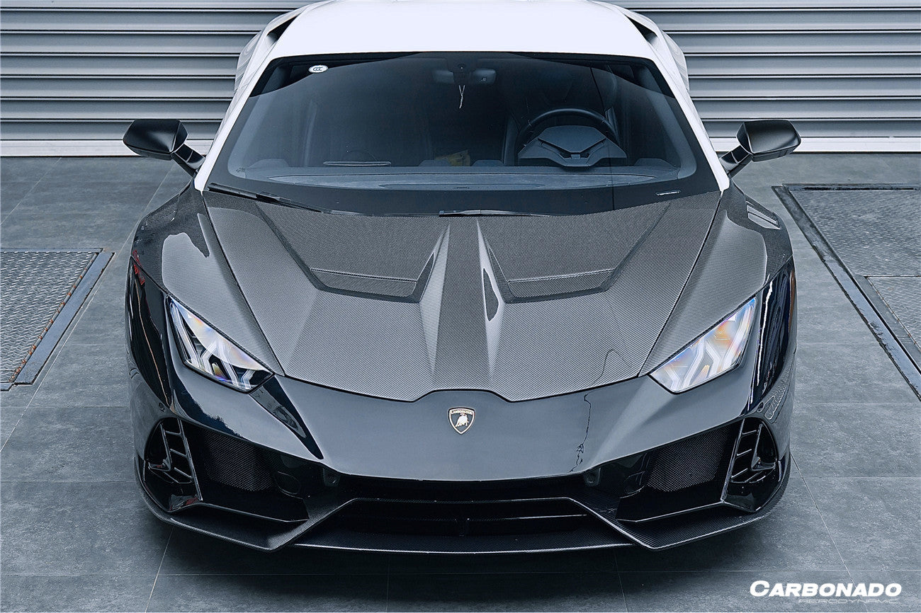 2015-2025 Lamborghini Huracan LP610 & LP580 & EVO & Tecnica VRS Style Carbon Fiber Hood