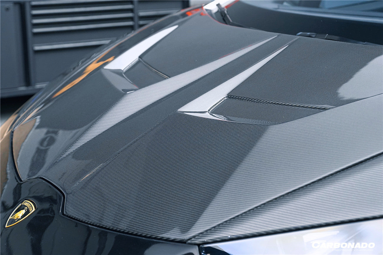 2015-2025 Lamborghini Huracan LP610 & LP580 & EVO & Tecnica VRS Style Carbon Fiber Hood