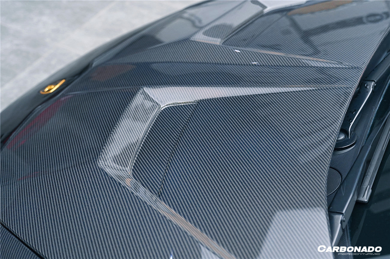 2015-2025 Lamborghini Huracan LP610 & LP580 & EVO & Tecnica VRS Style Carbon Fiber Hood