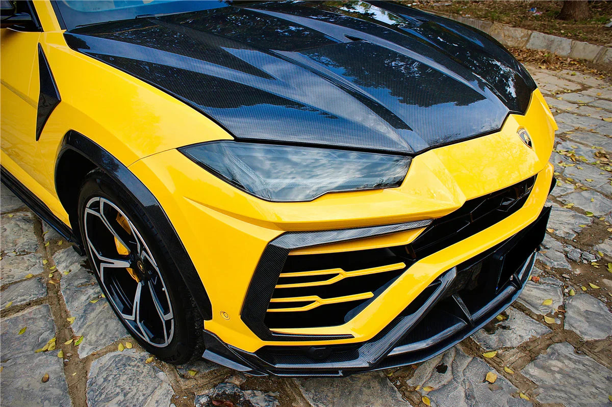 2018-2022 Lamborghini URUS TC Style Dry Carbon Fiber Front Lip Both UP and Down - [The Exotic Hub]