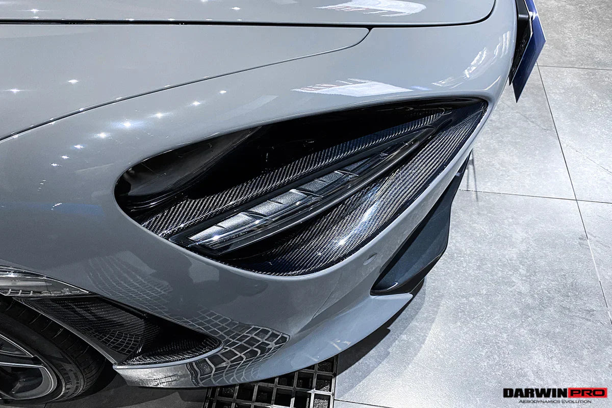 2017-2020 McLaren 720s Dry Carbon Fiber Headlight Inserts Tim Replacement - [The Exotic Hub]