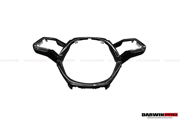 2015-2022 Lamborghini Huracan LP610 & LP580 Autoclave Carbon Fiber Center Steering Wheel Trim - [The Exotic Hub]