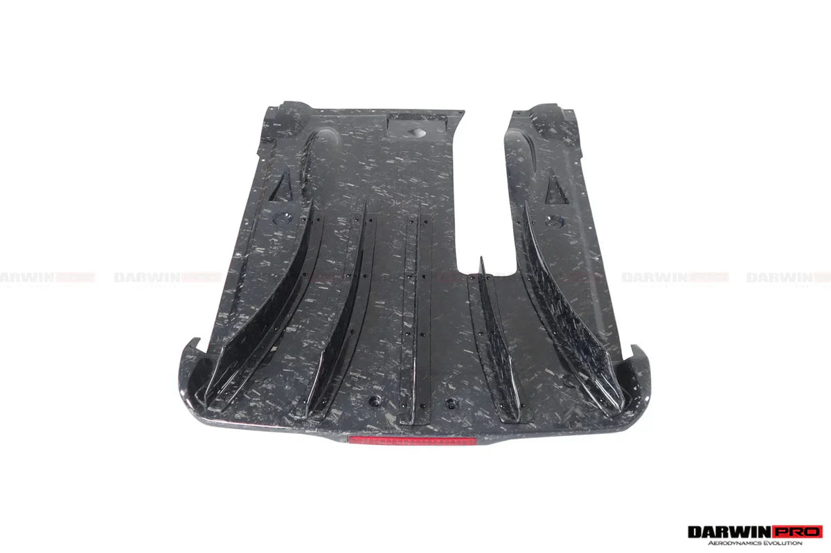 2012-2022 Nissan GTR R35 DBA/EBA NSM Style Carbon Fiber Rear Diffuser With LED Light - [The Exotic Hub]