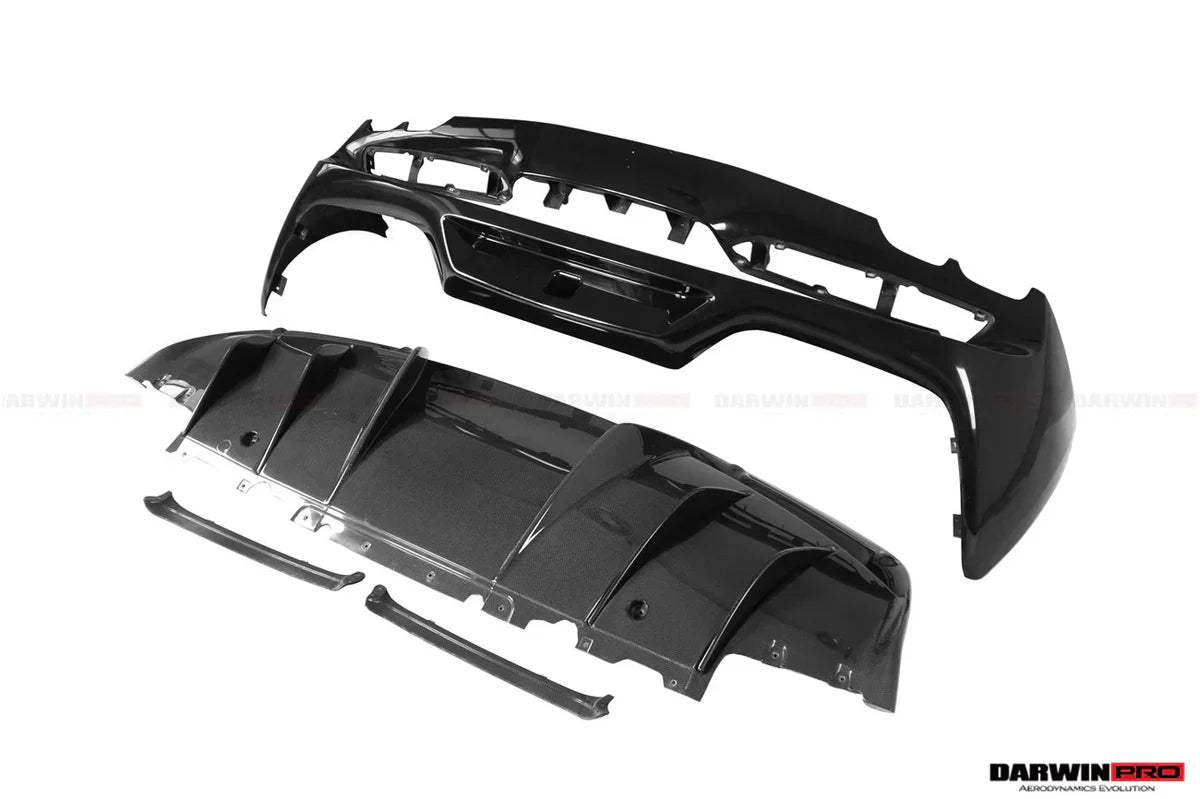 2022-UP Ferrari 296 GTB (Type F171) OE Style Carbon Fiber Rear Bumper w/ Diffuser - [The Exotic Hub]