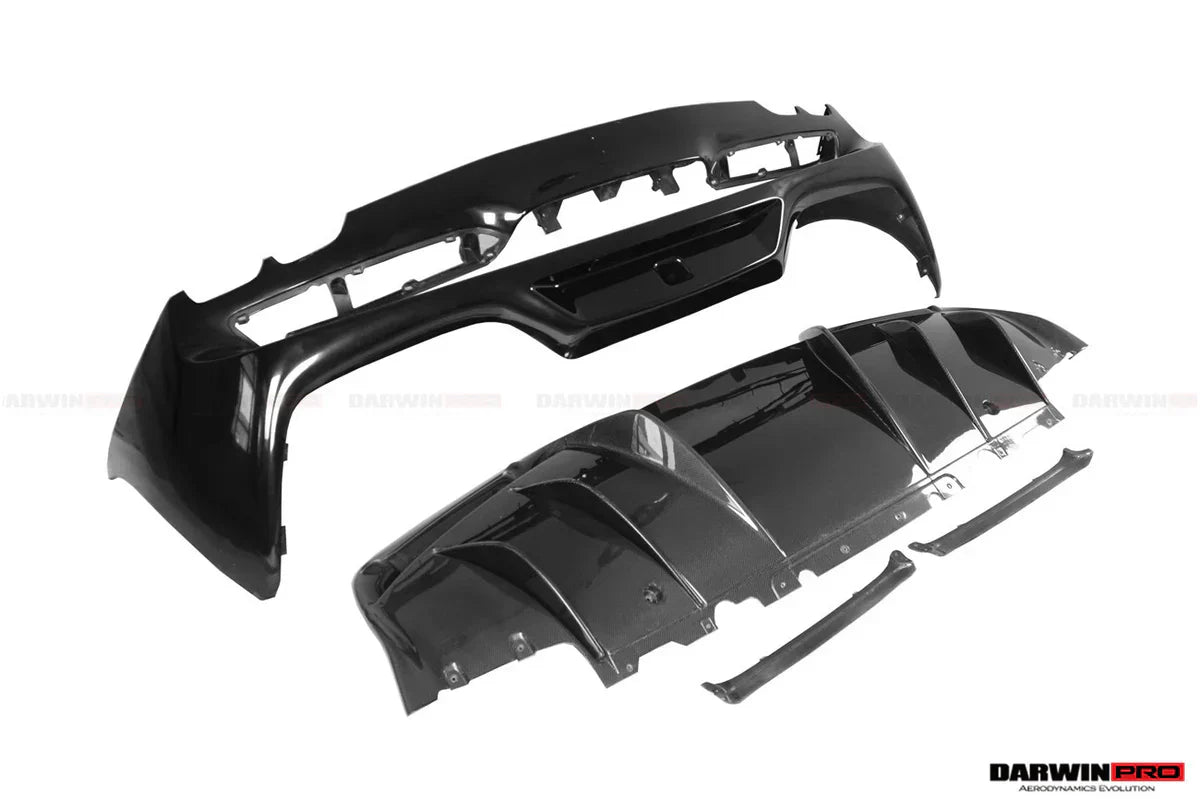 2022-UP Ferrari 296 GTB (Type F171) OE Style Carbon Fiber Rear Bumper w/ Diffuser - [The Exotic Hub]