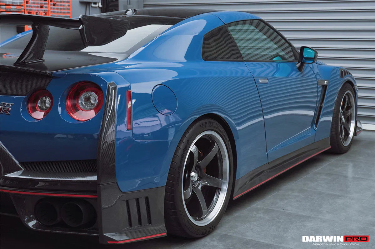 2008-2024 Nissan GTR R35 CBA & DBA & EBA 2024-Nismo Style Carbon Fiber Side Skirts - [The Exotic Hub]