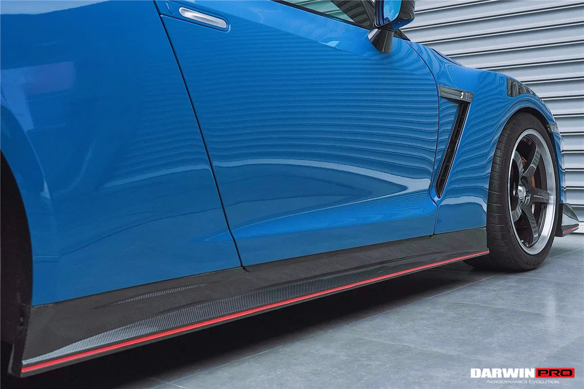 2008-2024 Nissan GTR R35 CBA & DBA & EBA 2024-Nismo Style Carbon Fiber Side Skirts - [The Exotic Hub]