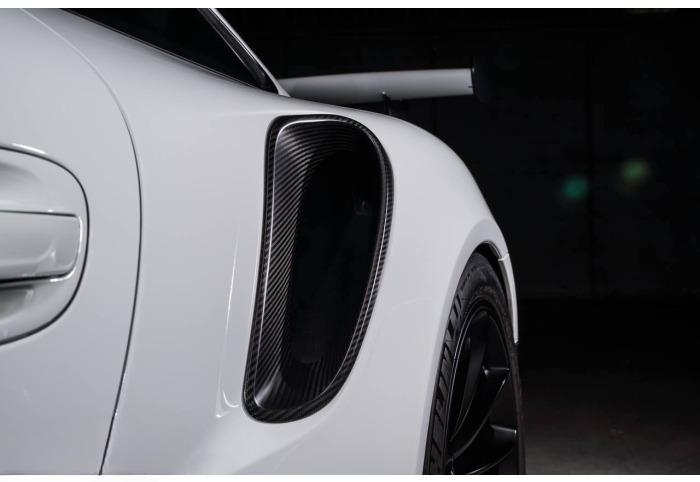 TechArt Rear Air Inlets Trims in Carbon - [The Exotic Hub]