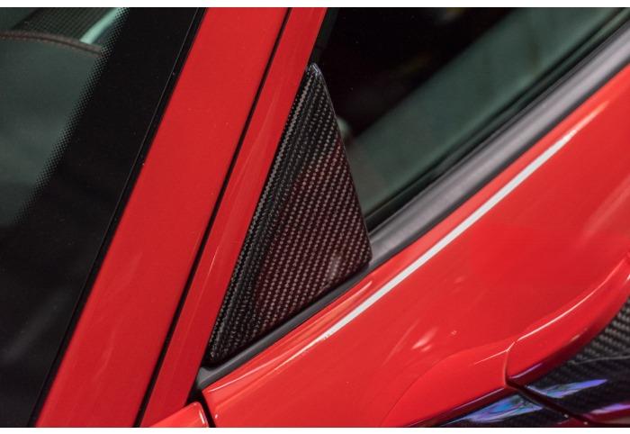 Novitec 488 Carbon Triangle Cover for Side Window - [The Exotic Hub]