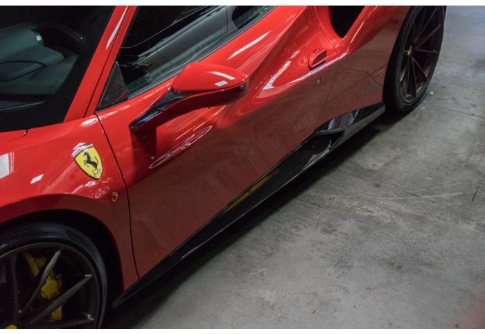 Novitec 488 Carbon Triangle Cover for Side Window - [The Exotic Hub]