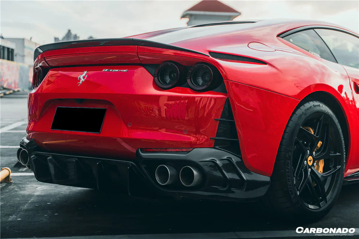 2018-UP Ferrari 812 Superfast MSY Style Rear Diffuser with Light - [The Exotic Hub]