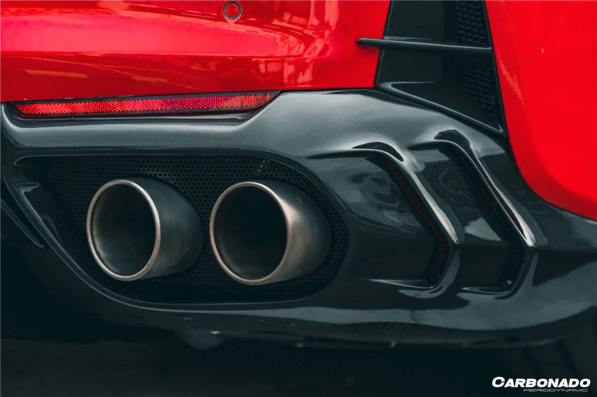 2018-UP Ferrari 812 Superfast MSY Style Rear Diffuser with Light - [The Exotic Hub]