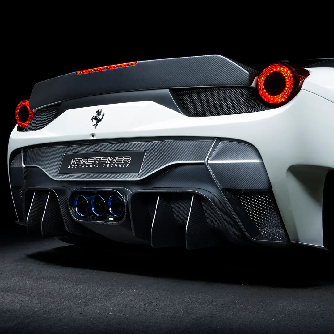 FERRARI 458 ITALIA VX AERO REAR BUMPER W/ REAR DIFFUSER (INCL. EXHAUST TIPS) - [The Exotic Hub]