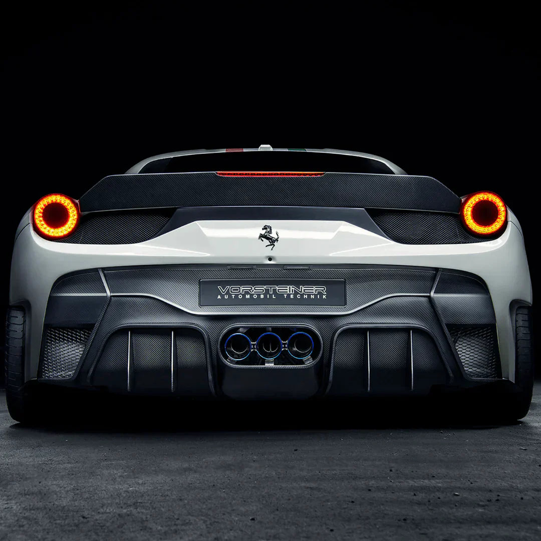 FERRARI 458 ITALIA VX AERO REAR BUMPER W/ REAR DIFFUSER (INCL. EXHAUST TIPS) - [The Exotic Hub]