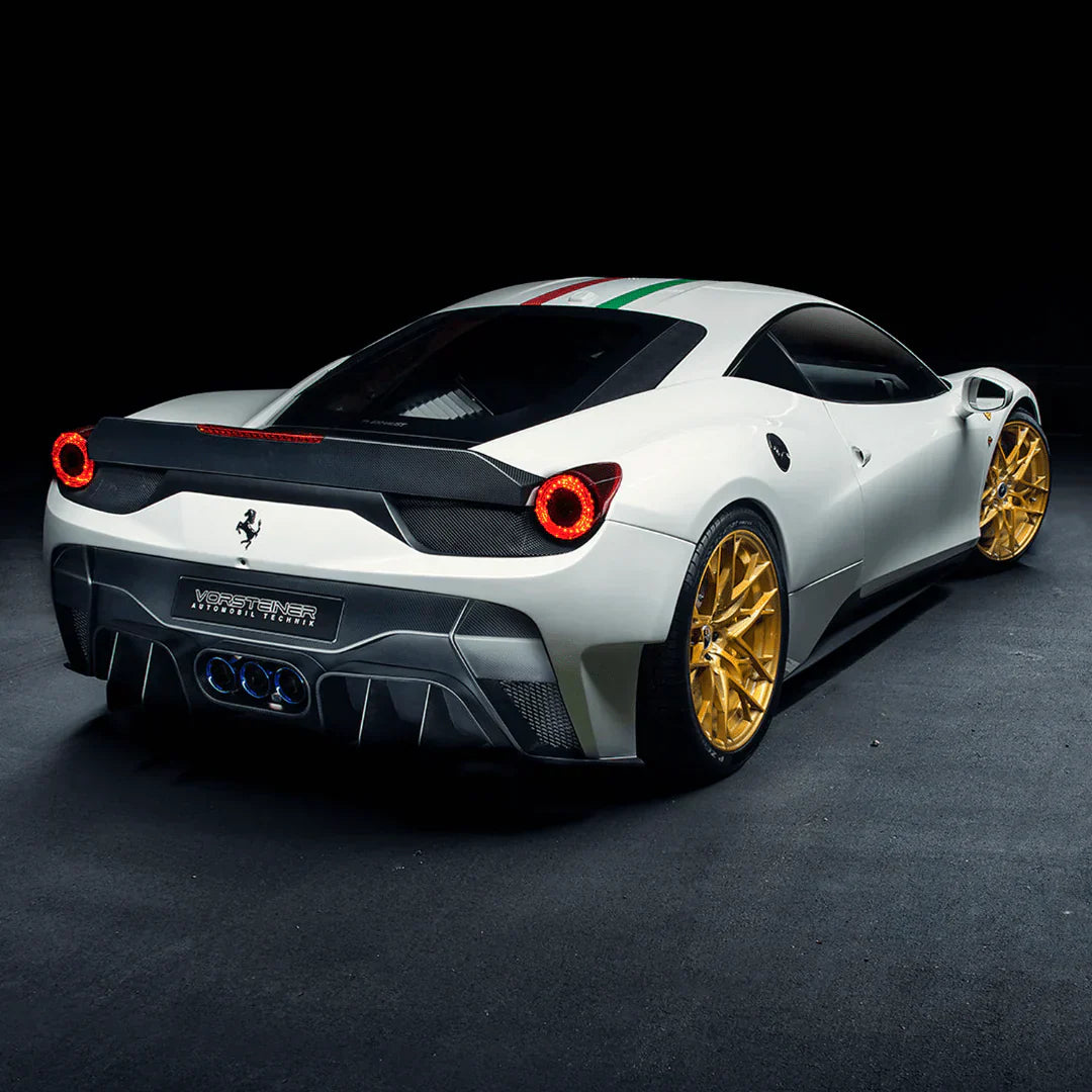 FERRARI 458 ITALIA VX AERO REAR BUMPER W/ REAR DIFFUSER (INCL. EXHAUST TIPS) - [The Exotic Hub]
