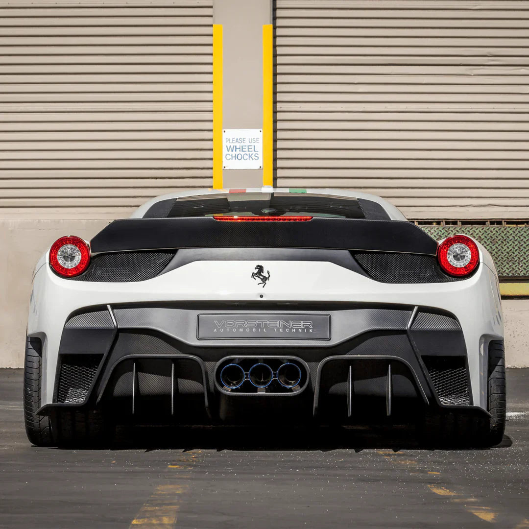 FERRARI 458 ITALIA VX AERO REAR BUMPER W/ REAR DIFFUSER (INCL. EXHAUST TIPS) - [The Exotic Hub]