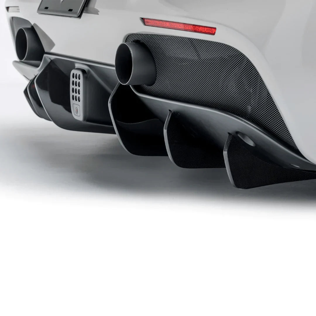 FERRARI 488 DIAVOLO CARBON FIBER REAR DIFFUSER FINS (SET OF 6) - [The Exotic Hub]