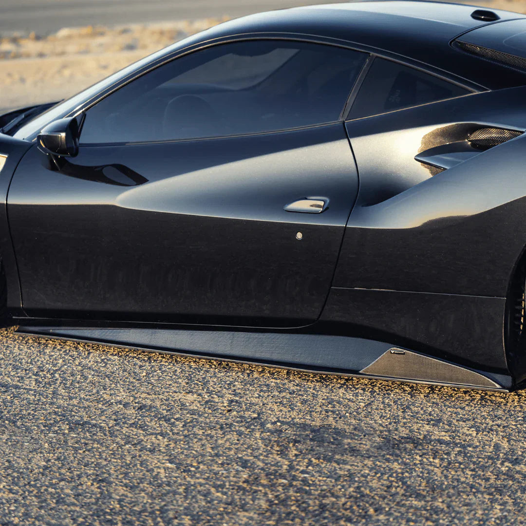 FERRARI 488 DIAVOLO CARBON FIBER SIDESKIRTS - [The Exotic Hub]