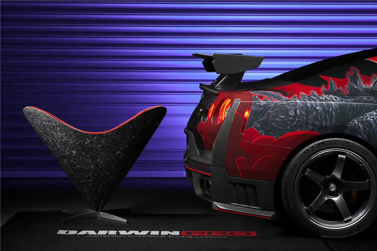 2008-2024 Nissan GTR R35 CBA/DBA/EBA 2024-Nismo Style Part Carbon Fiber Rear Bumper With Black Light - [The Exotic Hub]