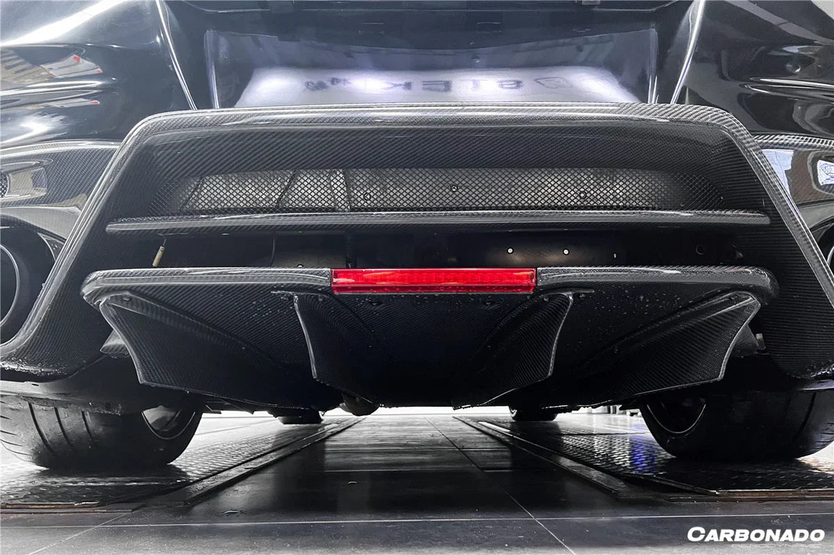 2008-2022 Nissan GTR R35 CBA/DBA/EBA TS Style Rear Bumper w/ Diffuser & Fins - [The Exotic Hub]