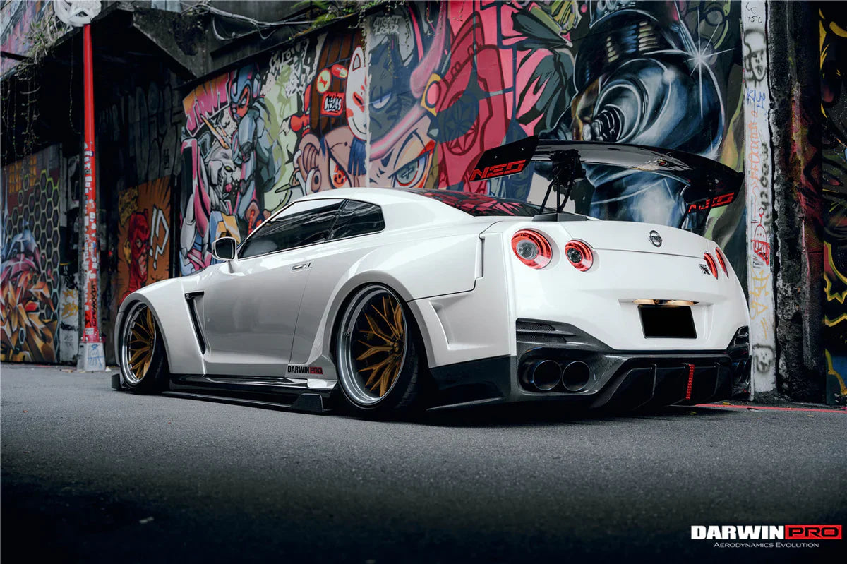 2008-2022 Nissan GTR R35 CBA/DBA/EBA BKSSII Style Partial Carbon Fiber Full Wide Body Kit - [The Exotic Hub]