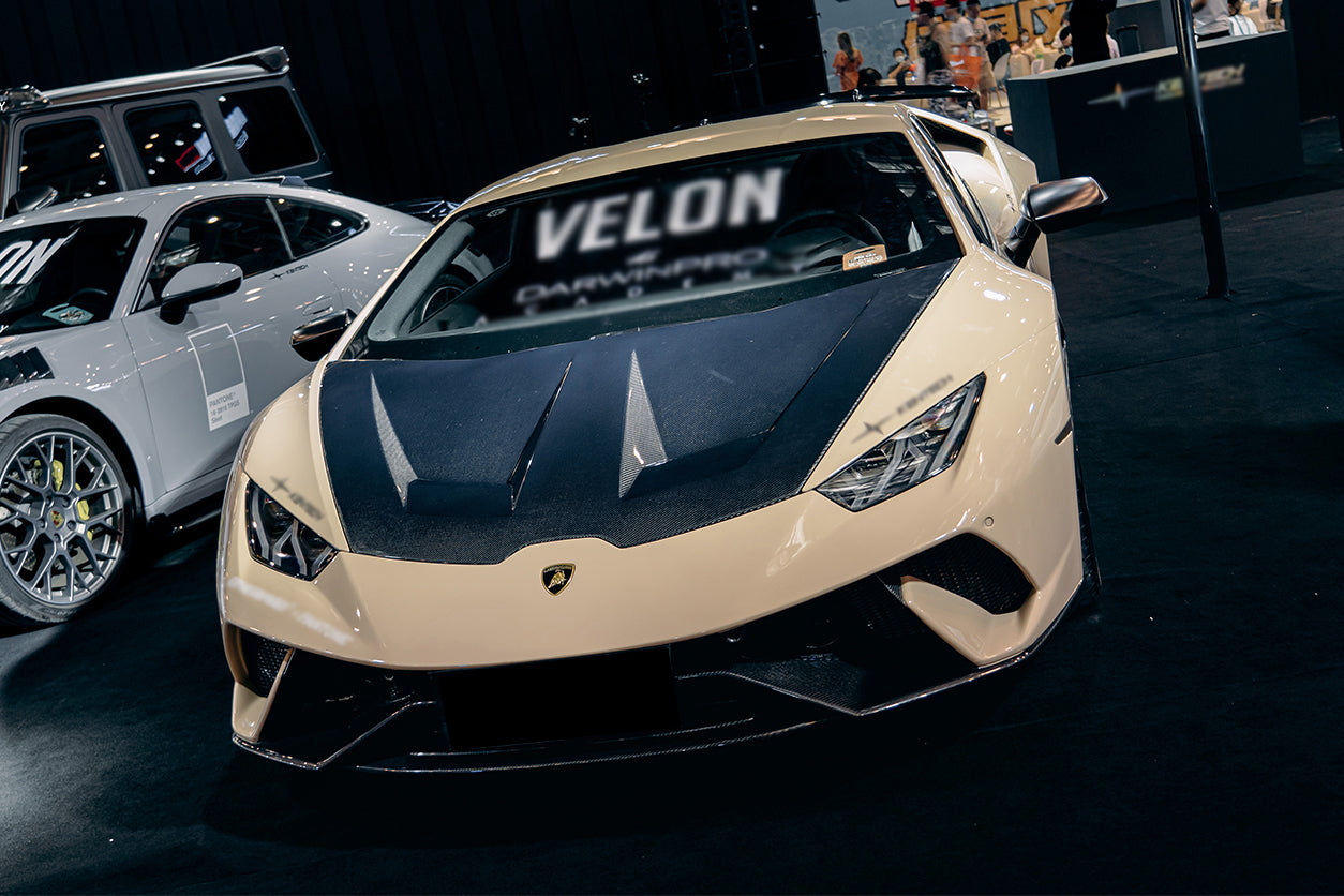 2015-2025 Lamborghini Huracan LP610 & LP580 & EVO & Tecnica BKSS Style Carbon Fiber Hood