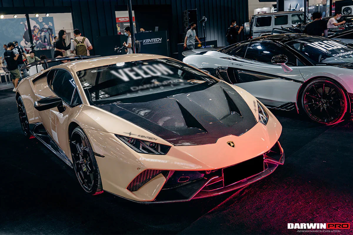 2015-2021 Lamborghini Huracan LP610/LP580/EVO BKSS Style Carbon Fiber Hood - [The Exotic Hub]