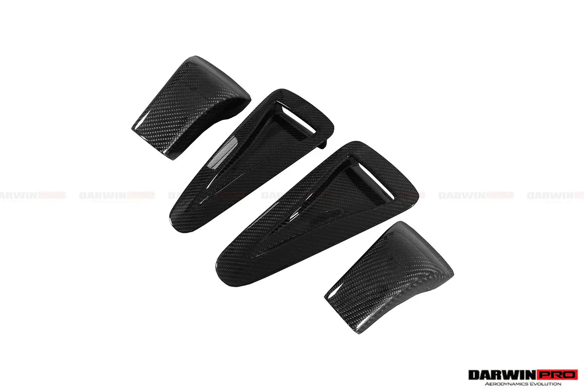 2008-2022 Nissan GTR R35 CBA & DBA & EBA Carbon Fiber Hood Scoop (4 PCS) - [The Exotic Hub]