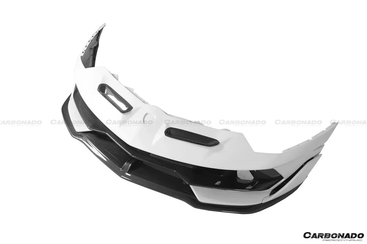 2011-2021 Lamborghini Aventador LP700 LP740 LP750 Coupe Roadster SVJ Style Part Dry Carbon Fiber Front Bumper - [The Exotic Hub]