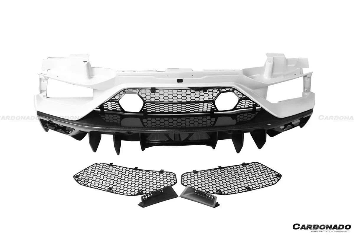 2011-2021 Lamborghini Aventador LP700 LP740 LP750 Coupe Roadster SVJ Style Part Dry Carbon Fiber Rear Bumper - [The Exotic Hub]