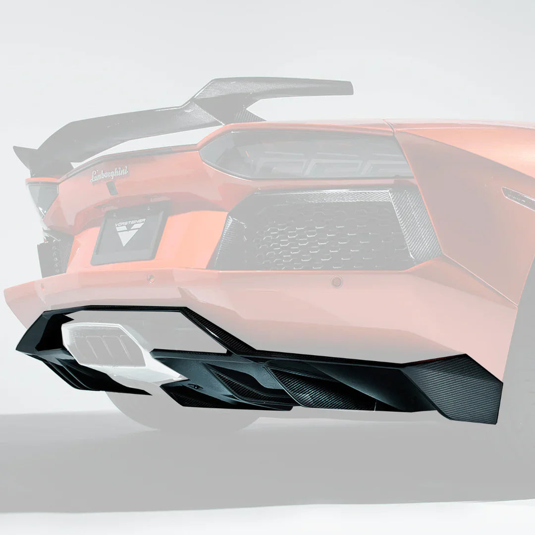 LAMBORGHINI AVENTADOR ZARAGOZA EDIZIONE AERO REAR DIFFUSER - [The Exotic Hub]