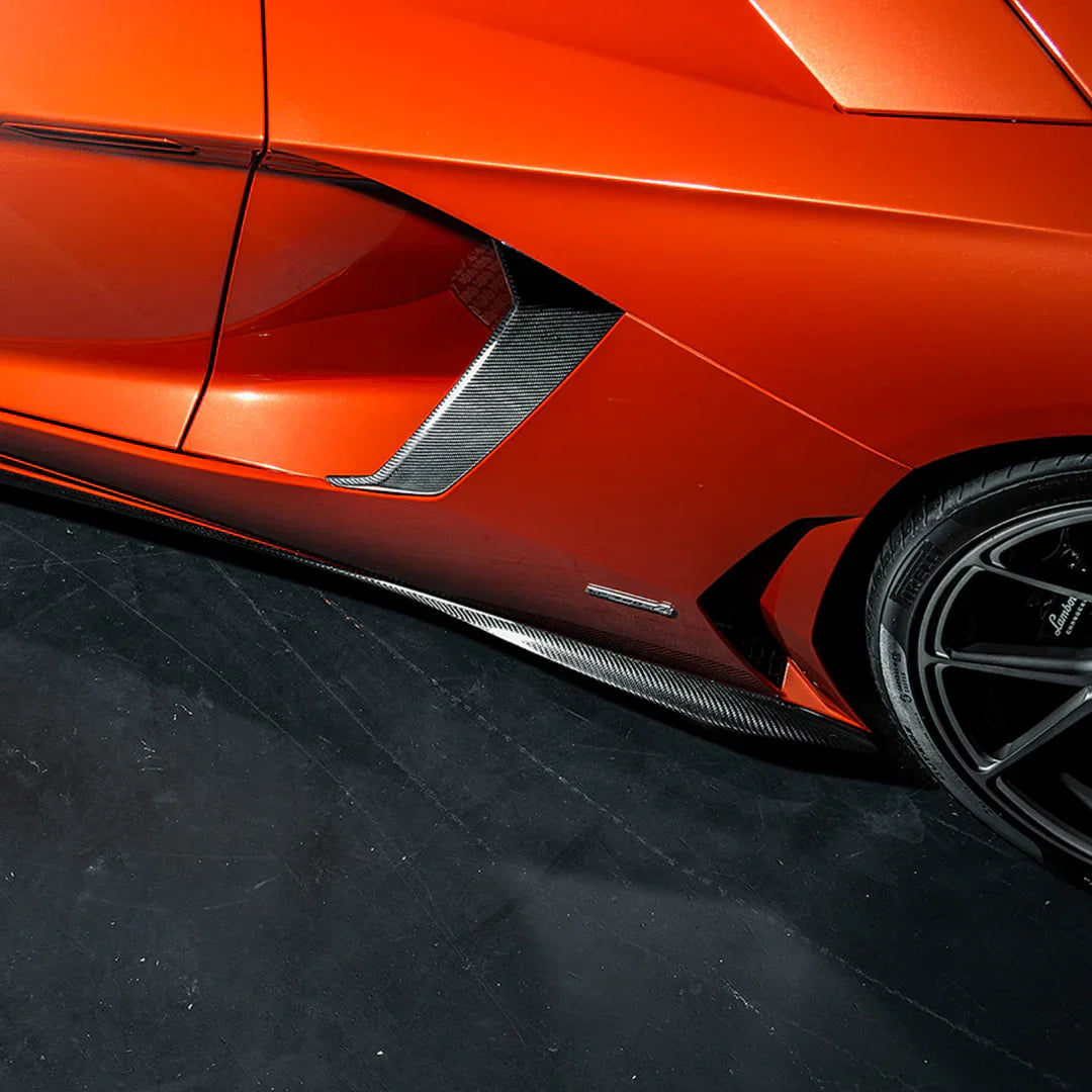 LAMBORGHINI AVENTADOR ZARAGOZA EDIZIONE AERO SIDE BLADES - [The Exotic Hub]