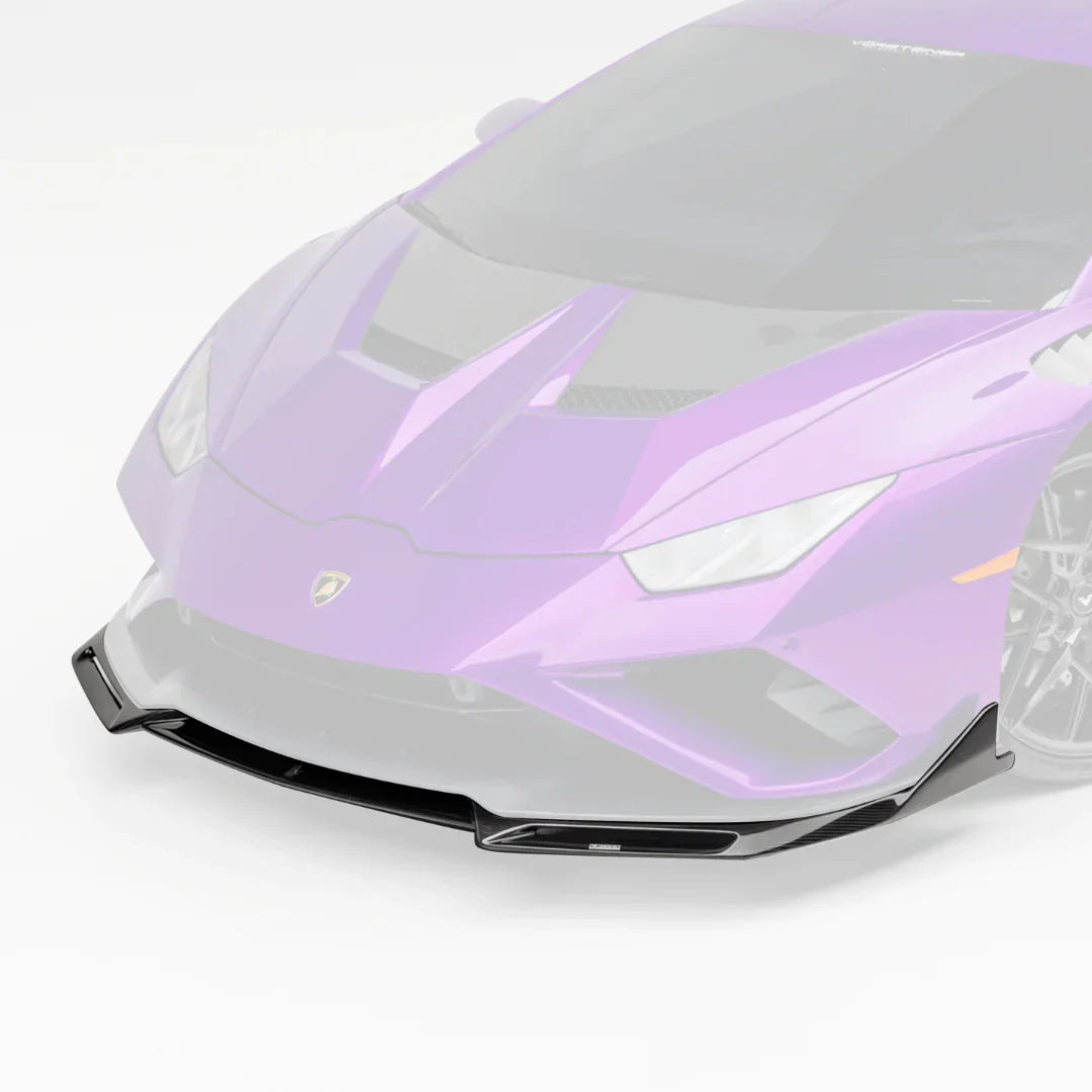 LAMBORGHINI HURACAN EVO MONZA EDIZIONE FRONT SPOILER (2X2 GLOSS CARBON FIBER)- RWD ONLY - [The Exotic Hub]